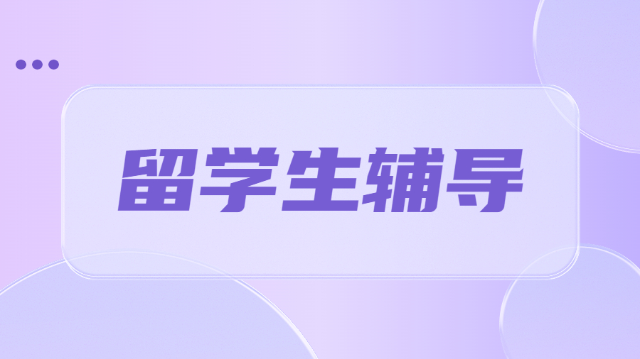 留學(xué)生輔導(dǎo)