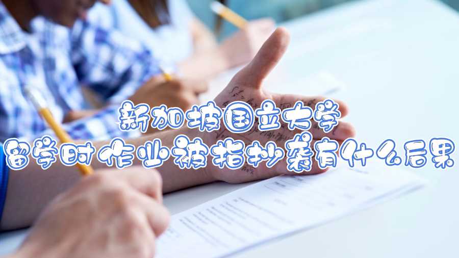 新加坡國立大學留學時作業被指抄襲有什么后果