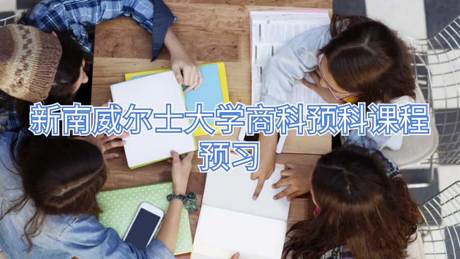 新南威爾士大學商科預科課程預習