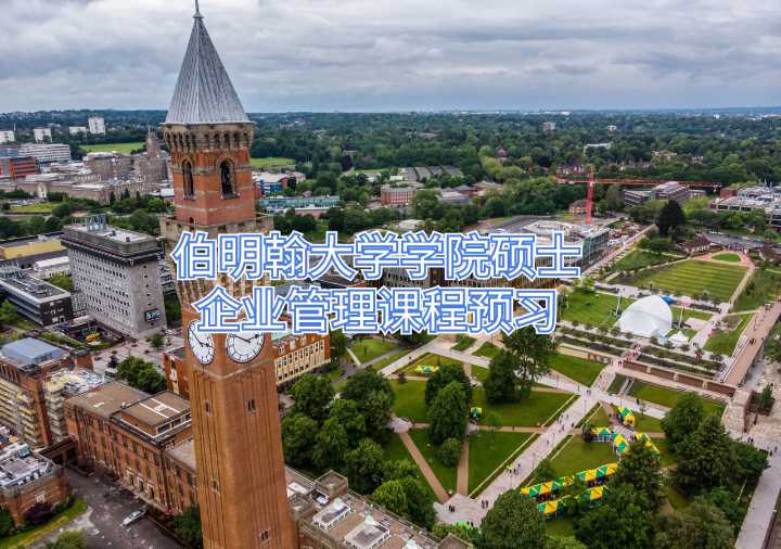 伯明翰大學學院碩士企業管理課程預習