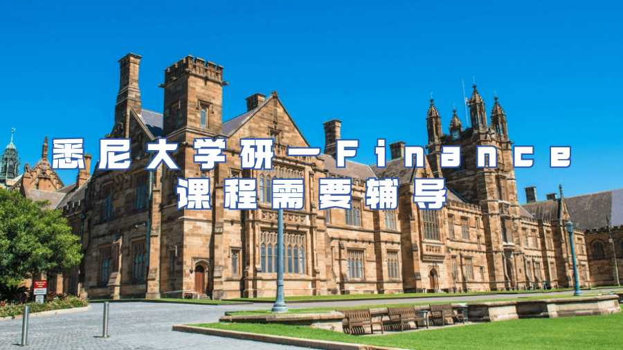 悉尼大學研一Finance課程需要輔導