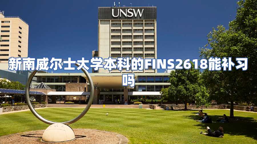 新南威爾士大學本科的FINS2618課程補習