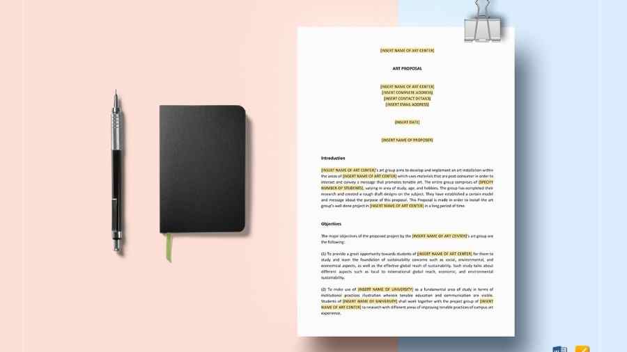 藝術proposal寫作