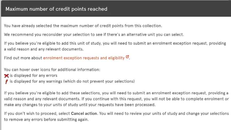 悉尼大學學分選多了怎么辦